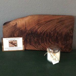 Handcrafted - Crotch walnut charcuterie board.